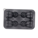 Maxbell Silicone Chilled Cube Tray Portable DIY Cube Making Tool for Tea Drink Juice black