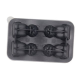 Maxbell Silicone Chilled Cube Tray Portable DIY Cube Making Tool for Tea Drink Juice black
