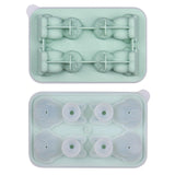 Maxbell Silicone Chilled Cube Tray Portable DIY Cube Making Tool for Tea Drink Juice green