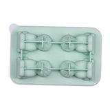 Maxbell Silicone Chilled Cube Tray Portable DIY Cube Making Tool for Tea Drink Juice green