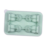 Maxbell Silicone Chilled Cube Tray Portable DIY Cube Making Tool for Tea Drink Juice green