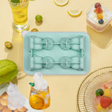 Maxbell Silicone Chilled Cube Tray Portable DIY Cube Making Tool for Tea Drink Juice green