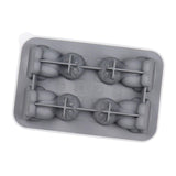 Maxbell Silicone Chilled Cube Tray Portable DIY Cube Making Tool for Tea Drink Juice gray