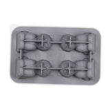 Maxbell Silicone Chilled Cube Tray Portable DIY Cube Making Tool for Tea Drink Juice gray