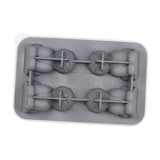 Maxbell Silicone Chilled Cube Tray Portable DIY Cube Making Tool for Tea Drink Juice gray