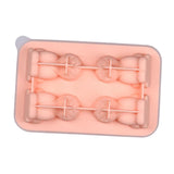 Maxbell Silicone Chilled Cube Tray Portable DIY Cube Making Tool for Tea Drink Juice pink