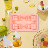 Maxbell Silicone Chilled Cube Tray Portable DIY Cube Making Tool for Tea Drink Juice pink