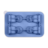 Maxbell Silicone Chilled Cube Tray Portable DIY Cube Making Tool for Tea Drink Juice blue