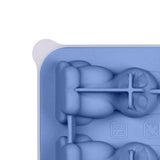 Maxbell Silicone Chilled Cube Tray Portable DIY Cube Making Tool for Tea Drink Juice blue