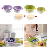 Maxbell Kitchen Strainer Colander Bowl Food Cooking Tool 2 in 1 Kitchen Colander Set Violet 24x10.5cm