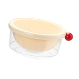 Maxbell Kitchen Strainer Colander Bowl Food Cooking Tool 2 in 1 Kitchen Colander Set White 24x10.5cm