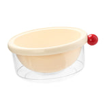 Maxbell Kitchen Strainer Colander Bowl Food Cooking Tool 2 in 1 Kitchen Colander Set White 24x10.5cm