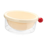 Maxbell Kitchen Strainer Colander Bowl Food Cooking Tool 2 in 1 Kitchen Colander Set White 24x10.5cm
