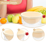 Maxbell Kitchen Strainer Colander Bowl Food Cooking Tool 2 in 1 Kitchen Colander Set White 24x10.5cm