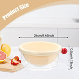 Maxbell Kitchen Strainer Colander Bowl Food Cooking Tool 2 in 1 Kitchen Colander Set White 24x10.5cm