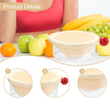 Maxbell Kitchen Strainer Colander Bowl Food Cooking Tool 2 in 1 Kitchen Colander Set White 18x7.5cm