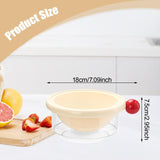 Maxbell Kitchen Strainer Colander Bowl Food Cooking Tool 2 in 1 Kitchen Colander Set White 18x7.5cm