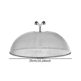 Maxbell Stainless Steel Mesh Food Cover Reusable Utility Dish Lid for Outdoor Picnic Diameter 26 cm