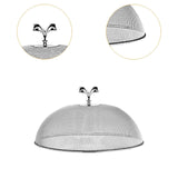 Maxbell Stainless Steel Mesh Food Cover Reusable Utility Dish Lid for Outdoor Picnic Diameter 26 cm