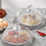 Maxbell Stainless Steel Mesh Food Cover Reusable Utility Dish Lid for Outdoor Picnic Diameter 26 cm
