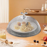 Maxbell Stainless Steel Mesh Food Cover Reusable Utility Dish Lid for Outdoor Picnic Diameter 26 cm