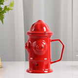 Maxbell Novelty Ceramic Mug Home Decoration with Handle Coffee Cup for Fireman Gifts Red