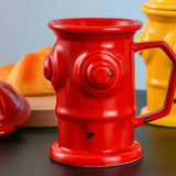 Maxbell Novelty Ceramic Mug Home Decoration with Handle Coffee Cup for Fireman Gifts Red