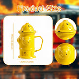 Maxbell Novelty Ceramic Mug Home Decoration with Handle Coffee Cup for Fireman Gifts Yellow