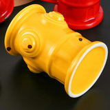 Maxbell Novelty Ceramic Mug Home Decoration with Handle Coffee Cup for Fireman Gifts Yellow