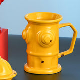 Maxbell Novelty Ceramic Mug Home Decoration with Handle Coffee Cup for Fireman Gifts Yellow