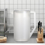 Maxbell Pitcher with Scale Portable Pitcher Beverage Jar for Party Restaurant Fridge 2400ml Clear