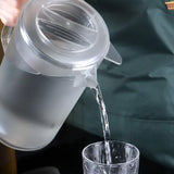 Maxbell Pitcher with Scale Portable Pitcher Beverage Jar for Party Restaurant Fridge 2400ml Clear