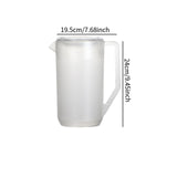 Maxbell Pitcher with Scale Portable Pitcher Beverage Jar for Party Restaurant Fridge 2400ml Clear