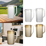 Maxbell Pitcher with Scale Portable Pitcher Beverage Jar for Party Restaurant Fridge 2400ml Clear