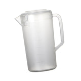 Maxbell Pitcher with Scale Portable Pitcher Beverage Jar for Party Restaurant Fridge 3500ml Clear