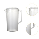 Maxbell Pitcher with Scale Portable Pitcher Beverage Jar for Party Restaurant Fridge 3500ml Clear