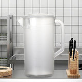Maxbell Pitcher with Scale Portable Pitcher Beverage Jar for Party Restaurant Fridge 3500ml Clear