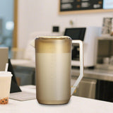 Maxbell Pitcher with Scale Portable Pitcher Beverage Jar for Party Restaurant Fridge 2400ml Brown