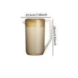 Maxbell Pitcher with Scale Portable Pitcher Beverage Jar for Party Restaurant Fridge 2400ml Brown