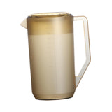 Maxbell Pitcher with Scale Portable Pitcher Beverage Jar for Party Restaurant Fridge 2400ml Brown