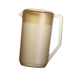 Maxbell Pitcher with Scale Portable Pitcher Beverage Jar for Party Restaurant Fridge 2400ml Brown