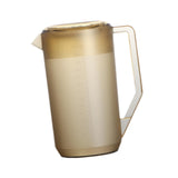 Maxbell Pitcher with Scale Portable Pitcher Beverage Jar for Party Restaurant Fridge 2400ml Brown