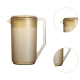 Maxbell Pitcher with Scale Portable Pitcher Beverage Jar for Party Restaurant Fridge 2400ml Brown