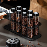 Maxbell Single Dose Coffee Bean Storage Transparent 8 Tubes for Coffee Shop Cafe Bar