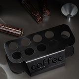Maxbell Single Dose Coffee Bean Storage Transparent 8 Tubes for Coffee Shop Cafe Bar