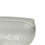 Maxbell Textured Glass Matcha Bowl with Matcha Whisk Holder Glass Tea Bowl for Gifts Deep Texture