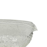 Maxbell Textured Glass Matcha Bowl with Matcha Whisk Holder Glass Tea Bowl for Gifts Dot Texture