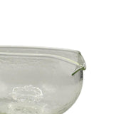 Maxbell Textured Glass Matcha Bowl with Matcha Whisk Holder Glass Tea Bowl for Gifts Light Texture