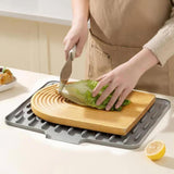 Maxbell Silicone Dish Drying Mat for Kitchen Counter Sturdy Fast Dry Dish Drying Pad L