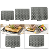 Maxbell Silicone Dish Drying Mat for Kitchen Counter Sturdy Fast Dry Dish Drying Pad L